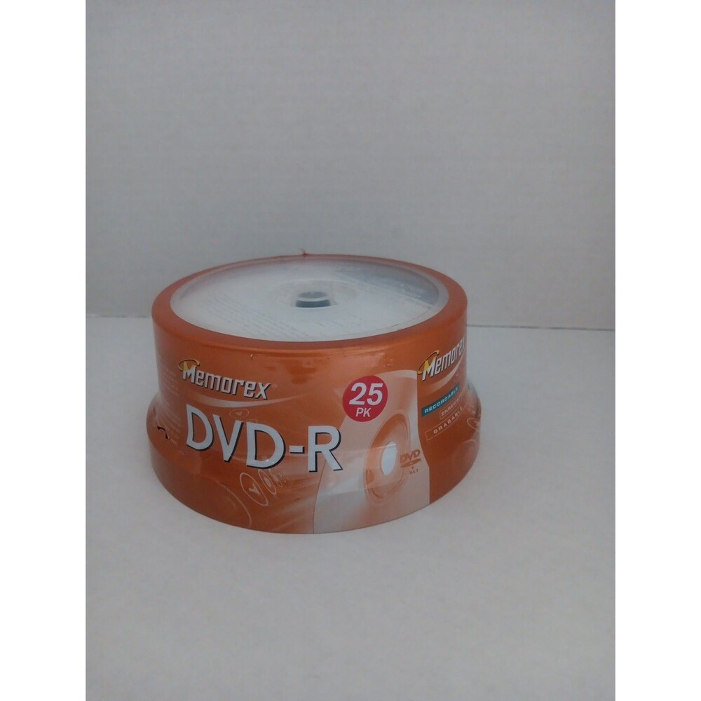 Memorex DVD+R Recordable Discs, 25-Pack